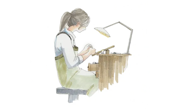 職人による仕上げ